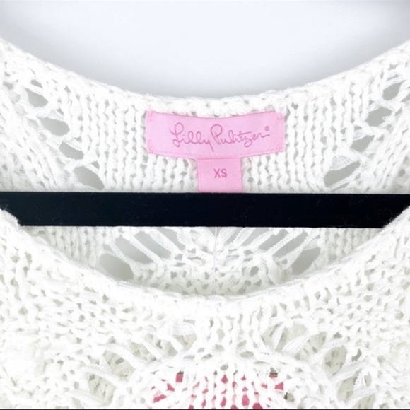 LILLY PULITZER Classic Crochet Top in Resort White Size XS - Picture 5 of 9